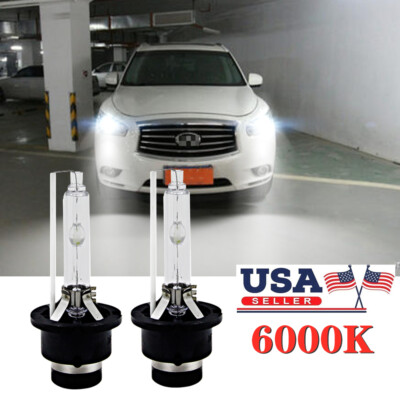 Front HID Headlight Bulb For Infiniti JX35 2013 Low & High Beam Stock Fit Qty 2