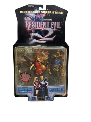 Video Game Super Stars - Resident Evil 2 - Claire ,Zombie cop 