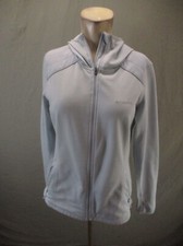 Columbia Size M Women Gray Full Zip Stand Collar Pocket Warm Athletic Jacket 762