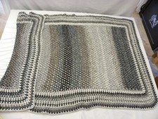 crochet throw blanket charcoal grey, black, grey, light grey