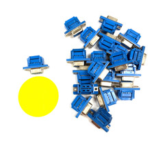 9 PIN FEMALE CLIP ON IDC ADAPTER DB-9 LOT OF 20