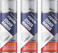 3 X 250ml Sticker Gum Goo Remover Spray Can Label Tags Strong Adhesive Residue