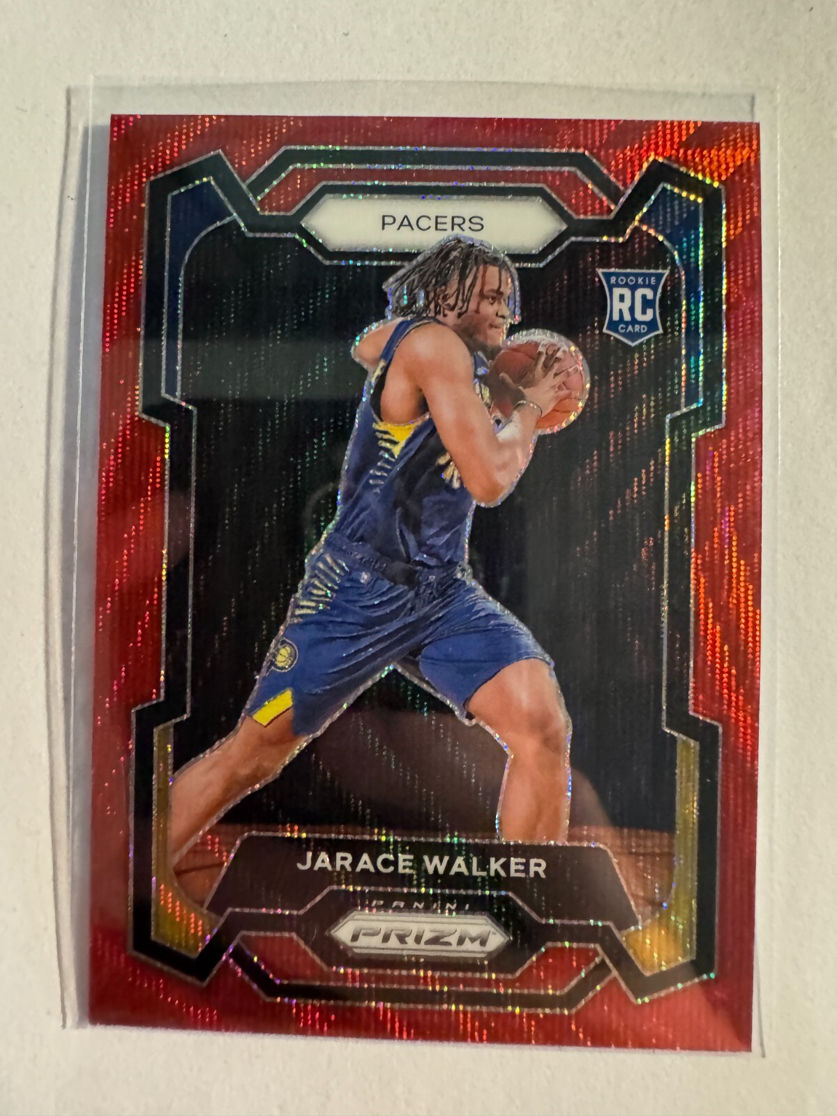 K212,459 - 2023-24 Panini Prizm Prizms Ruby Wave #168 Jarace Walker