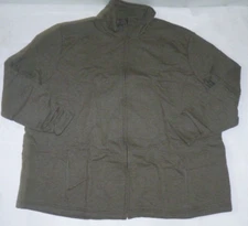 NEW JMS Just My Size Zip Fleece Sweatshirt Women 4X Plus Camo Green NIP OH45