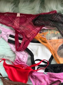 Victoria's Secret  & Pink  Set Of 6  Random Lot Sexy Thong Panty NEW with TAGS