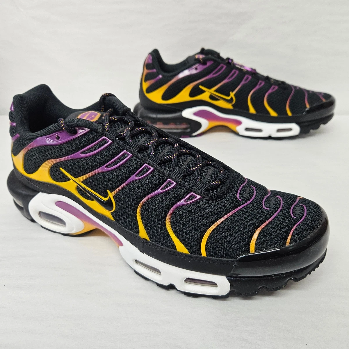 Nike Air Max Plus University Gold/Viotech Purple Mens Run Shoes DX2663 001 SZ9 Nike Air Max Plus Black University Gold Viotech | eBay main image 3