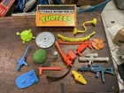 TMNT Accessories Lot VTG Weapons Mixed Teenage Mutant Ninja Turtles Misc 89-91