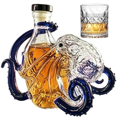 The Kraken Black Spiced Rum Octopus Whiskey Dekanter 350 ml