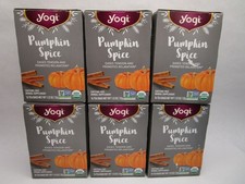 6 Boxes - Yogi Pumpkin Spice Caffeine Free He...