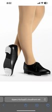 Weissman W1600 Black Lace-Up Tap Dance Shoes Unisex Dance Footwear