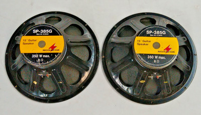 1 Paar Monacor SP-385 G  Gitarren Lautsprecher   15 Zoll  350 W 8 Ohm .