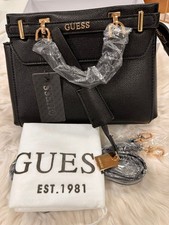 GUESS Women's Black Handbag with Shoulder Strap, New with box