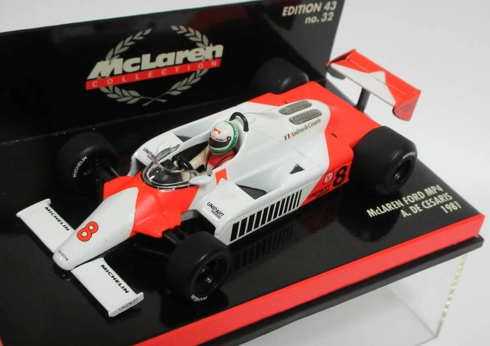 Modellino auto pressofuso McLaren Ford MP4/1 #8 Andrea de Cesaris 1/43 1981 - Immagine 2 di 4