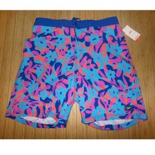Speedo Mens SZ 2XL Tropical Floral 9" Swim Trunks Board Shorts NWT