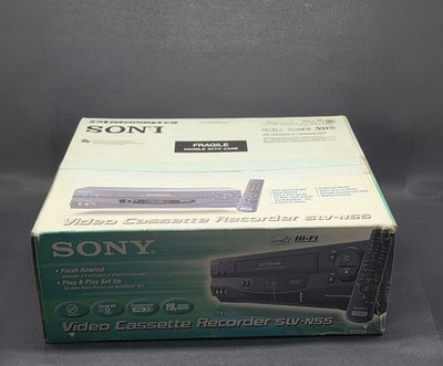 NEW Sony Hi-Fi Video Cassette Recorder VCR SLV-N55, Sealed