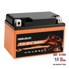 YTX7A-BS Lithium Motorcycle Battery, 12V 4Ah 400CCA LiFePO4 Powersport