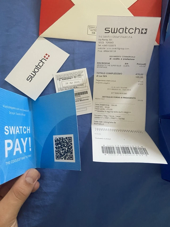 Omega X Swatch mission to the super blue moonphase- NUOVO - FULL SET - Image 3 of 4