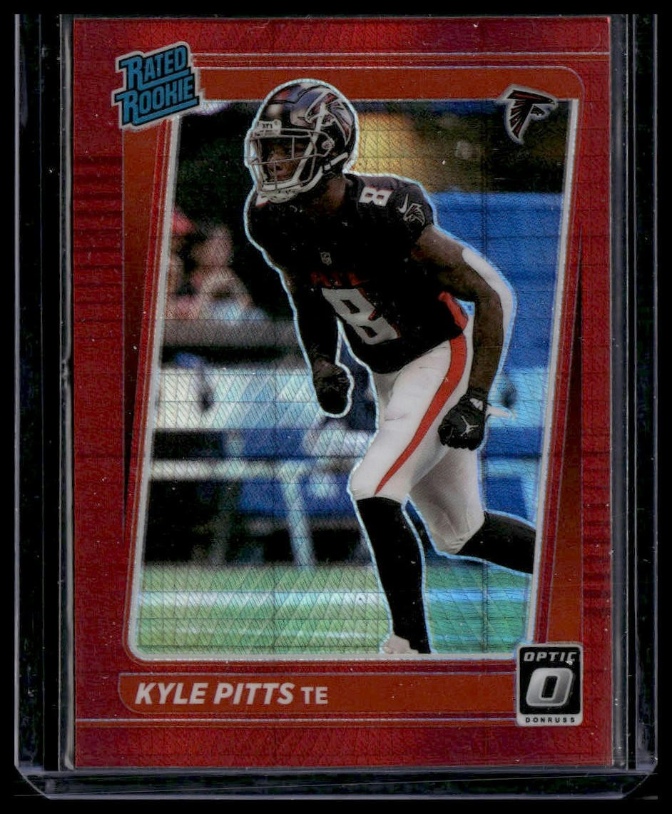 2021 Donruss Optic #211 Kyle Pitts Red Hyper Rookie (i13549)