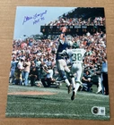 STEVE LARGENT SIGNED SEATTLE SEAHAWKS 8X10 PHOTO W/HOF95 BECKETT BAS HAND SIGNED