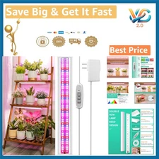 Grow Light Strip 96 LED Full Spectrum Indoor Plant Grow Lamp with Timer