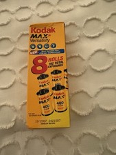 Kodak Max Versatility Film 35mm Color Film 4 Rolls Exp 10/07 New Unopened