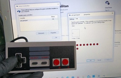 USB Wired Classic Retro NES Style Controller for PC/Windows/Linux/Tested/Working