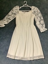 Siren Lily White Lace Long Sleeves Dress Size XL Engagement Photos