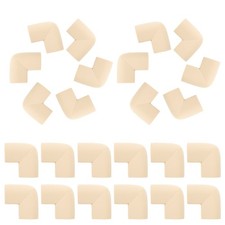 24Pcs Durable Photo Frame Guards Nbr Corner Protectors Beige for Shipping
