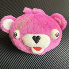 Fortnite Cuddle Team Leader Plush Pink Bear Head 5" Collectible Gaming Toy