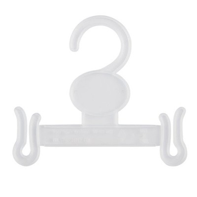 SSWBasics Clear Plastic Sandal Hangers 4 ¾''W x 4''H, 100 Pack - Shoe Hanger