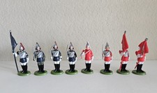 Britains LTD Plastic Soldiers made in Hong Kong Flag Swords Horn Lot of 8