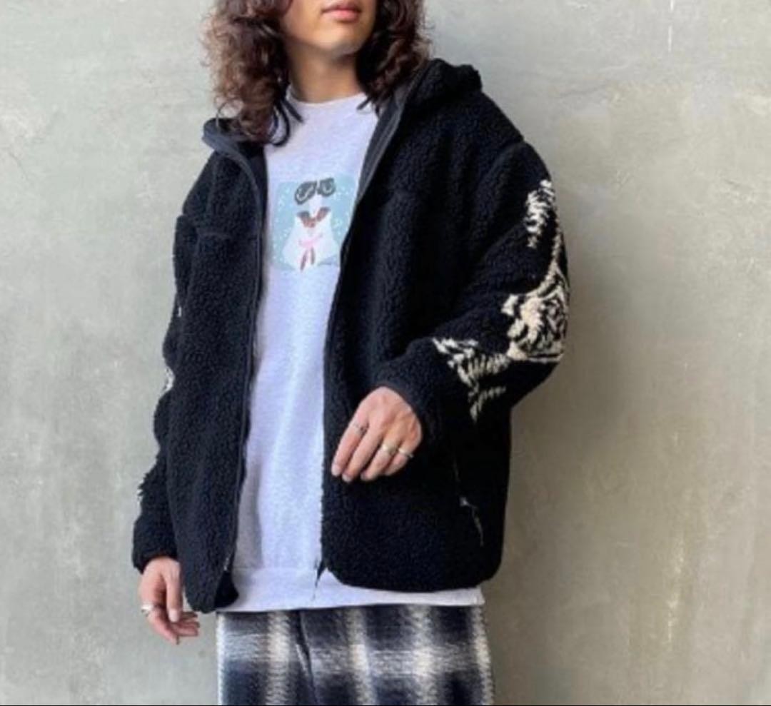 Pendleton 90's Native Pattern Boa Fleece Jacket M… - image 3