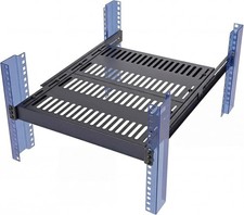 1U Server Rack Shelf 4-Post Adjustable Ventilated Rack Mount Tray 19 Inch NEW
