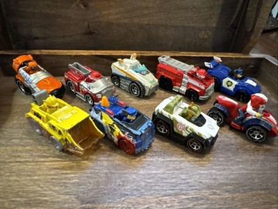 Paw Patrol Die Cast Rescue Vehicles Set Lot of 9 Nickelodeon See Pictures
