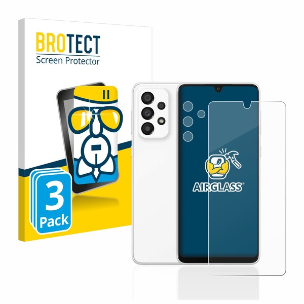3X Panzerfolie Schutzglas Samsung Galaxy A33 5G (Display+Kamera) Displayschutz-image