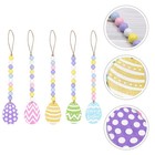 5 stücke Ostern Holz Dekore Ei Ornamente Party
