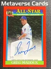 2026 Topps Series 1 Greg Maddux Red Foil (RAW)