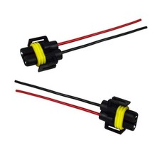 Wiring Harness Headlight Socket, 9005 HB3 9006 HB4 9012 Female Adapter 2PCS