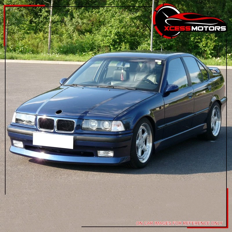 Fits 92-98 BMW E36 3-Series AC Type II Style Front Bumper Lip Spoiler Cover PU - Image 2 of 4