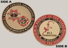 Moneda Desafío Despachador 911 Bomberos Policía San José M#1