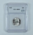 1949 Washington Quarter MS66 ICG