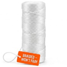 Bright White Twine String - 18 Strong Nylon - 250 250 Ft Roll,