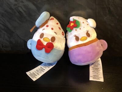 SALE Disney Store Christmas Munchlings Micro Stofftier, Donald & Daisy Duck NEU