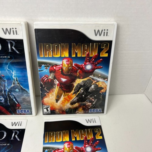 Thor God Of Thunder Wii & Iron Man 2 Wii Lote Completo Nintendo Wii - Imagen 5 de 15