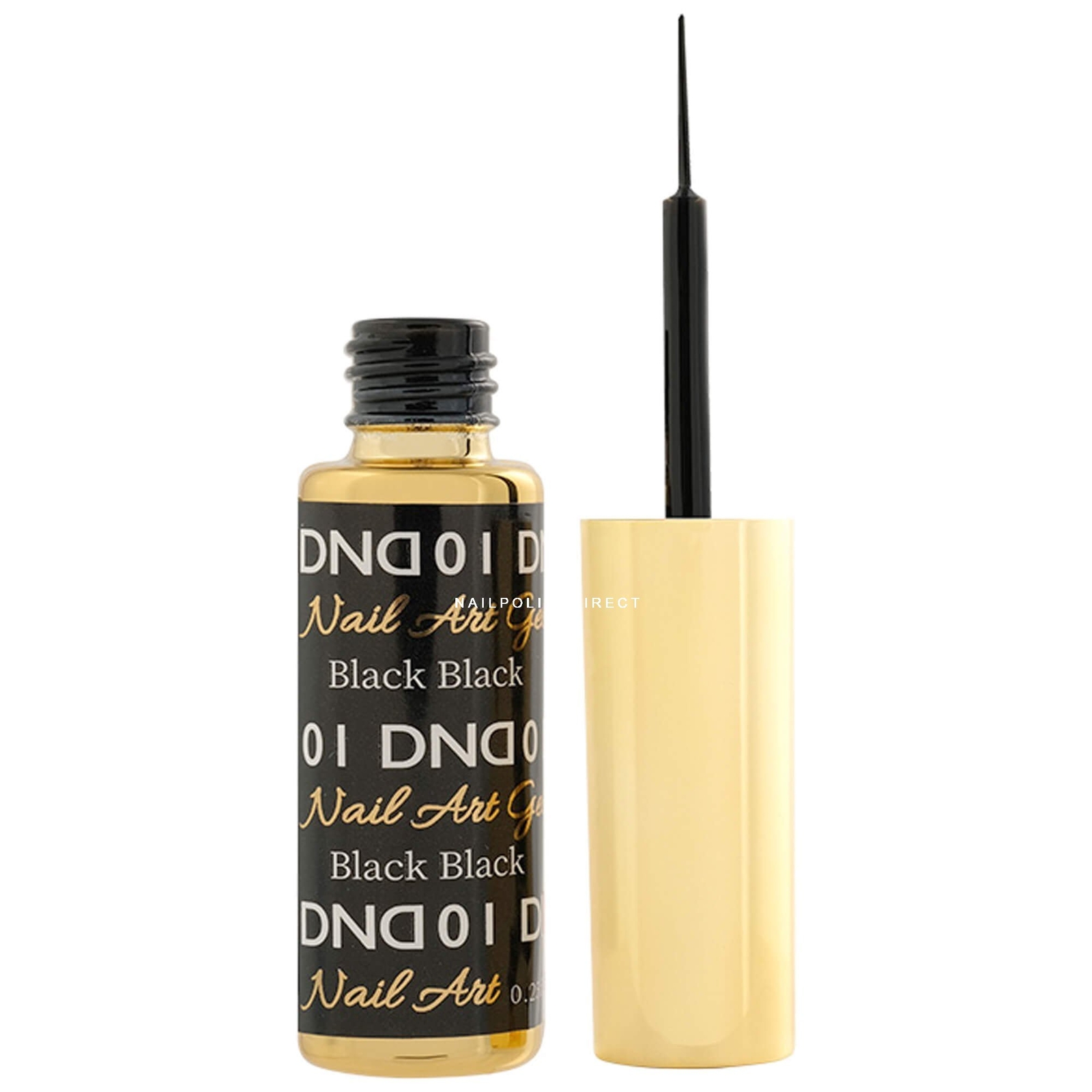 DND Gel Art Liners Gel Polish - Black 01 - 9ml (DND-ART-01)