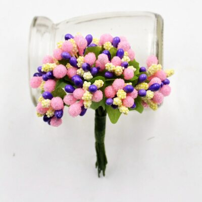 Mini Stamens Matte Handmade Artificial Flowers DIY Garland