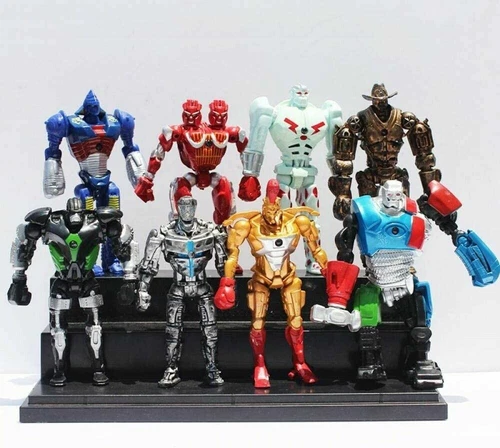 8pcs Real Steel Atom Ambush Midas Noisy Boy Zeus Xmas Figure Christmas SET 2025