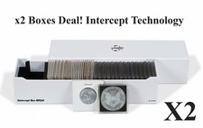 2 Boxes For 2x2 Coin Flips Holders Snaplocks Lighthouse Intercept Archival 9 in.