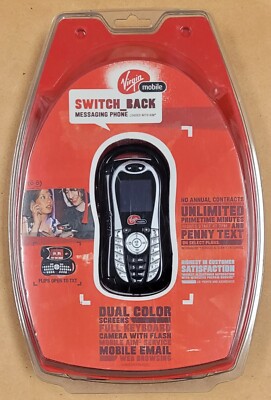 Kyocera Strobe / Switch Back K612 - Black ( Virgin Mobile ) Super