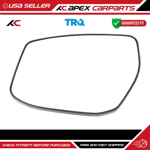 New Driver Side Mirror Glass W/ Backing Plate For 2013-2018 Nissan Sentra SV